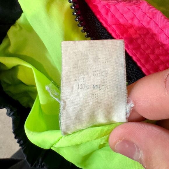 Vintage Columbia Bugaboo Retro 90’s Neon & Black Ski/Snow Kid’s Winter Jacket S - Picture 5 of 9